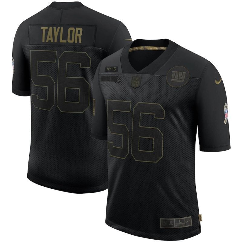 New York Giants Lawrence Taylor 56 Nfl 2020 Black Jersey