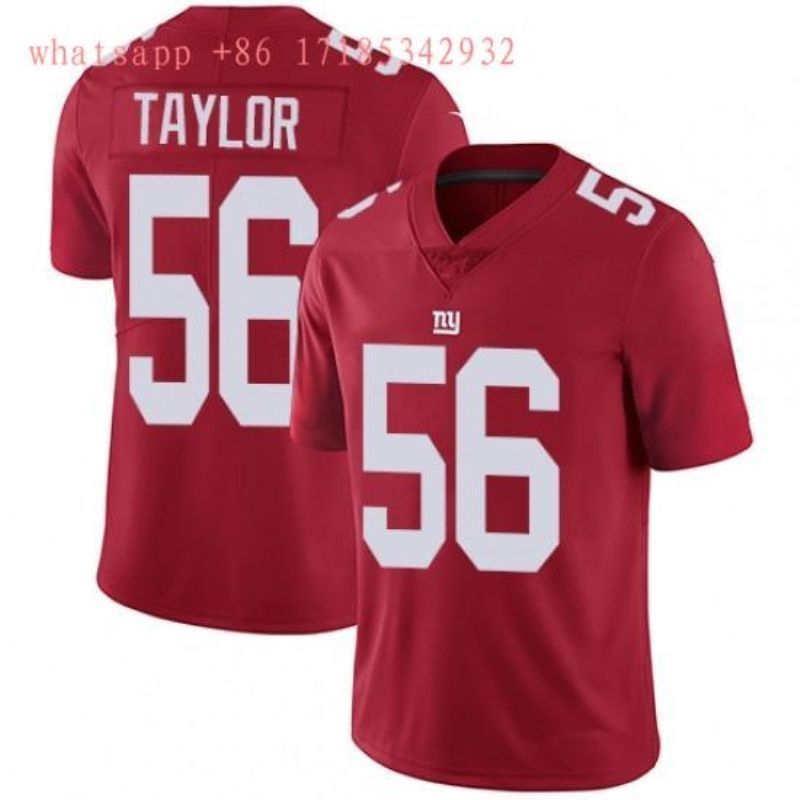New York Giants Lawrence Taylor 56 Nfl 2020 Red Jersey Jersey
