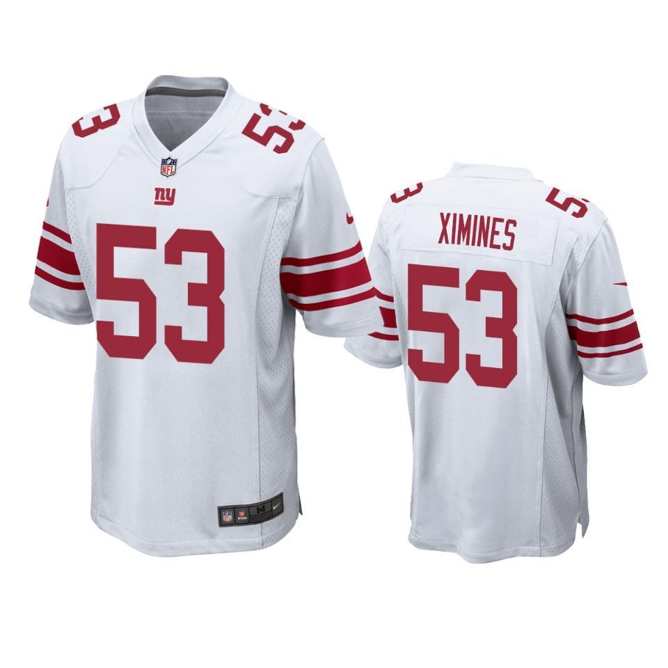 New York Giants Oshane Ximines 2019 Nfl Draft White Game Jersey