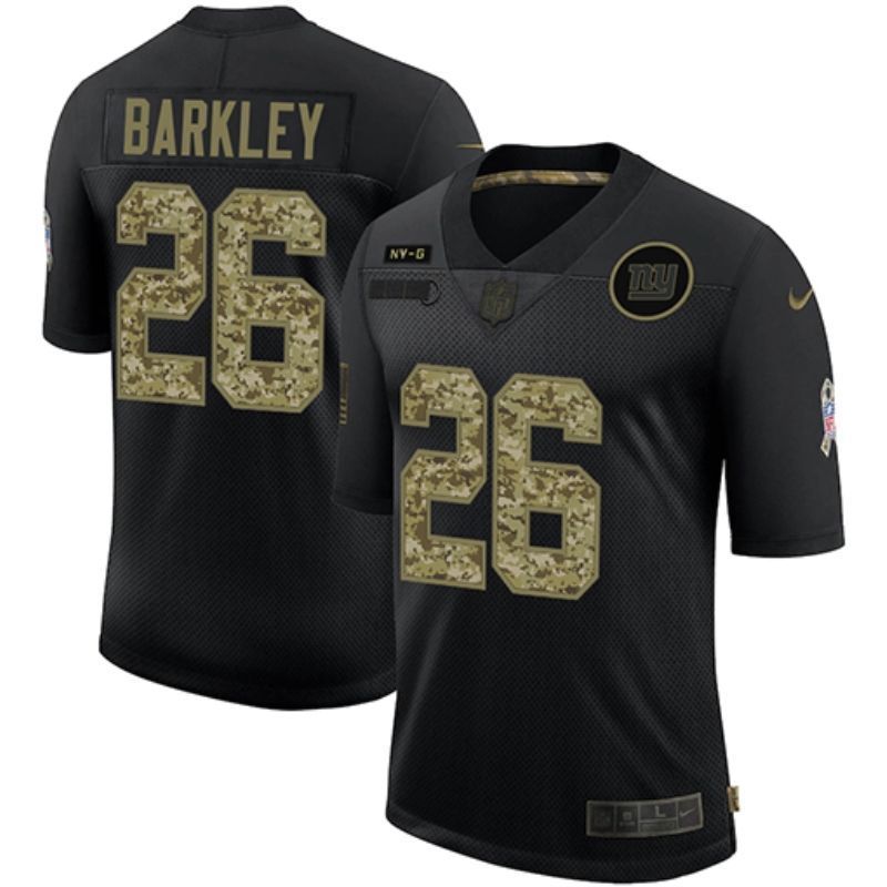 New York Giants Saquon Barkley 26 Nfl 2020 Black And Camo Jersey