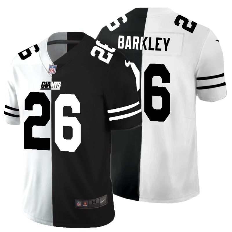 New York Giants Saquon Barkley 26 Nfl 2020 Black And White Jersey