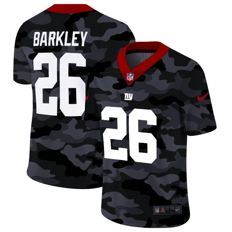 New York Giants Saquon Barkley 26 Nfl 2020 Camo Black Jersey