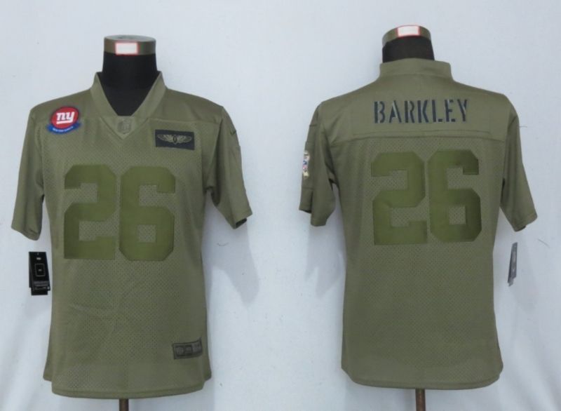 New York Giants Saquon Barkley 26 Nfl 2020 Moss Green Jersey