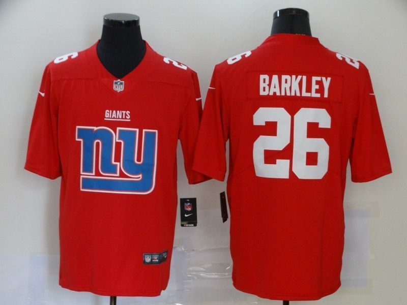 New York Giants Saquon Barkley 26 Nfl 2020 Red Jersey