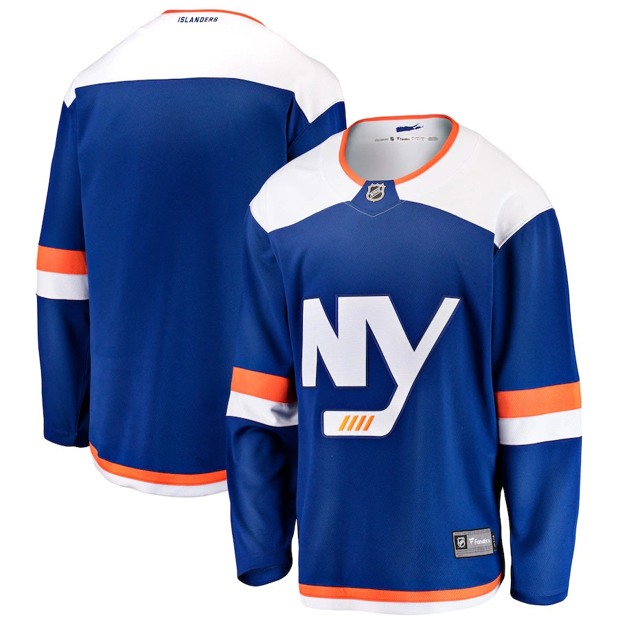 New York Islanders Fanatics Branded Alternate Breakaway Blank Jersey Blue