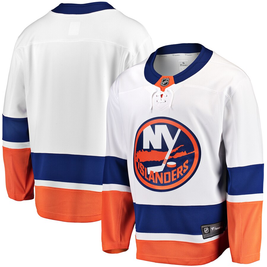 New York Islanders Fanatics Branded Breakaway Away Jersey White