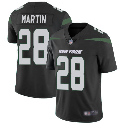 New York Jets 28 Curtis Martin Black Alternate Mens Stitched Football Vapor Untouchable Limited Jersey
