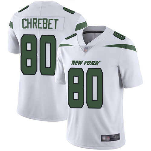 New York Jets 80 Wayne Chrebet White Mens Stitched Football Vapor Untouchable Limited Jersey