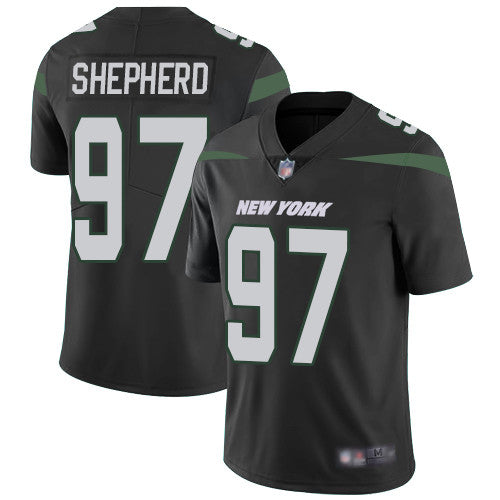New York Jets 97 Nathan Shepherd Black Alternate Mens Stitched Football Vapor Untouchable Limited Jersey