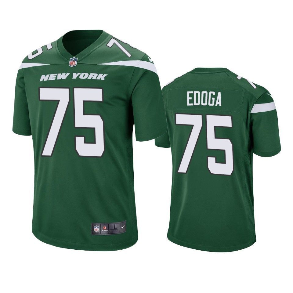 New York Jets Chuma Brandedoga 2019 Nfl Draft Green Game Jersey