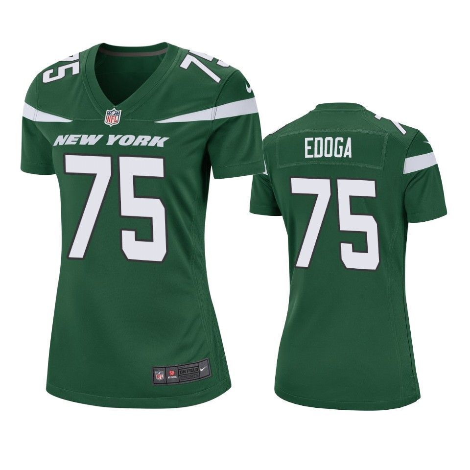 New York Jets Chuma Brandedoga 2019 Nfl Draft Green Game Womens Jersey
