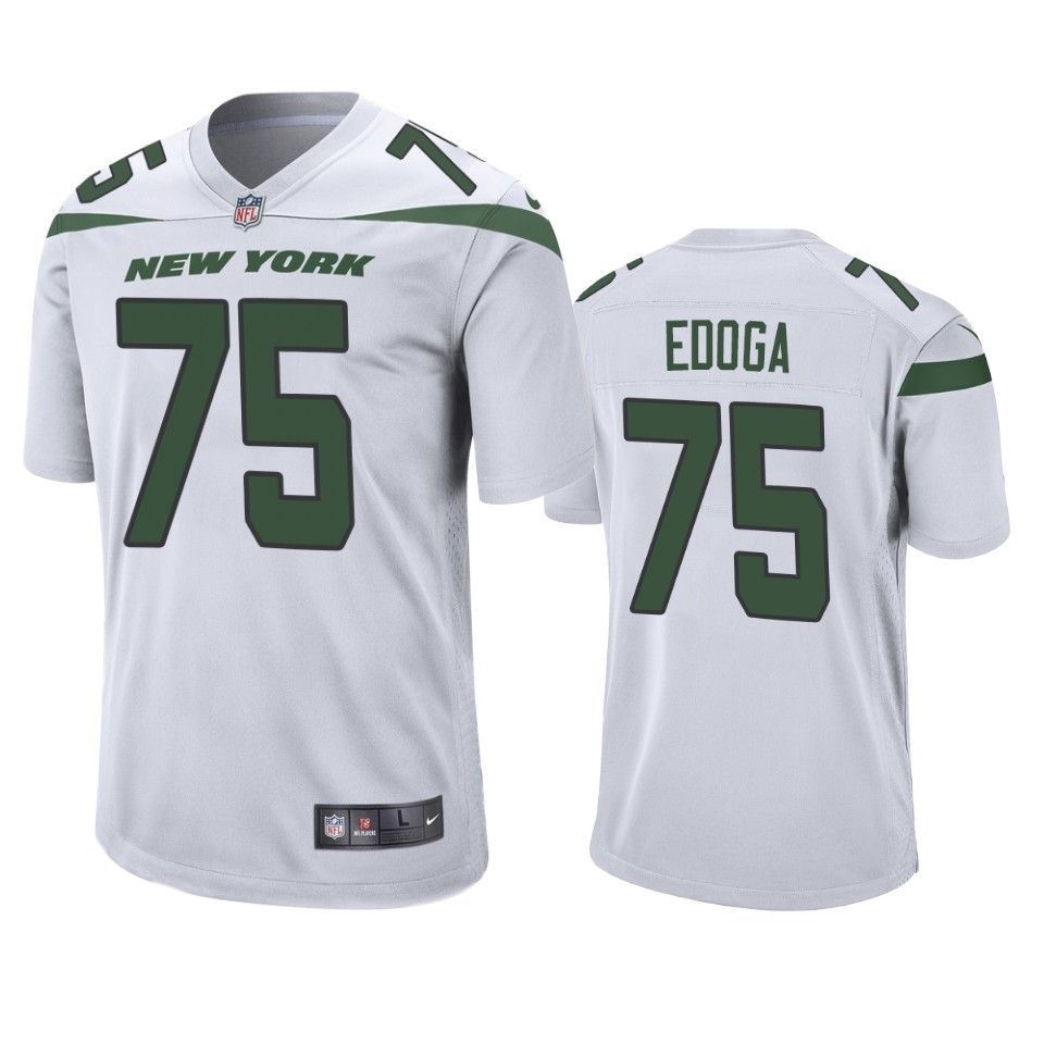 New York Jets Chuma Brandedoga 2019 Nfl Draft White Game Jersey