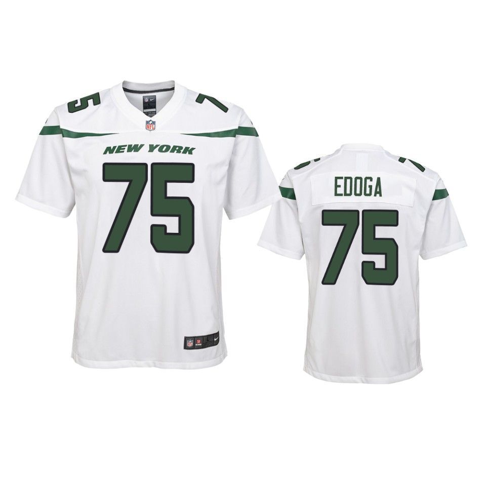 New York Jets Chuma Brandedoga 2019 Nfl Draft White Game Youth Jersey