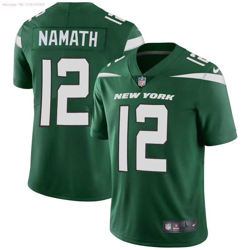 New York Jets Joe Namath 12 Nfl 2020 Green Jersey Jersey
