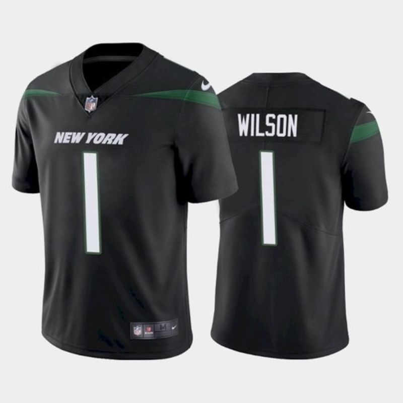 New York Jets Kyle Wilson 1 2021 Draft Nfl Stealth Black Jersey For Fans