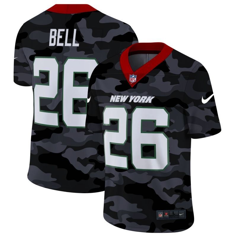 New York Jets Leveon Bell 26 Nfl 2020 Camo Jersey