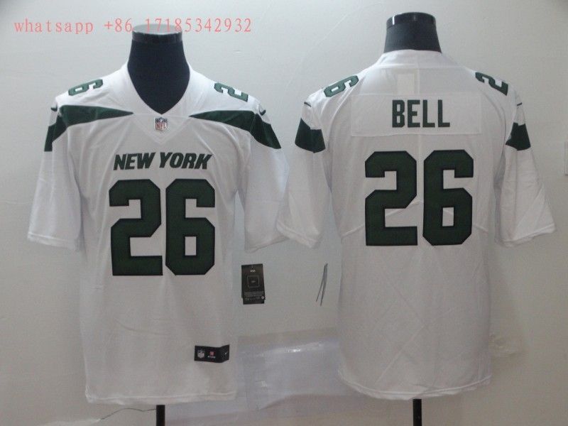 New York Jets Leveon Bell 26 Nfl 2020 White Jersey Jersey