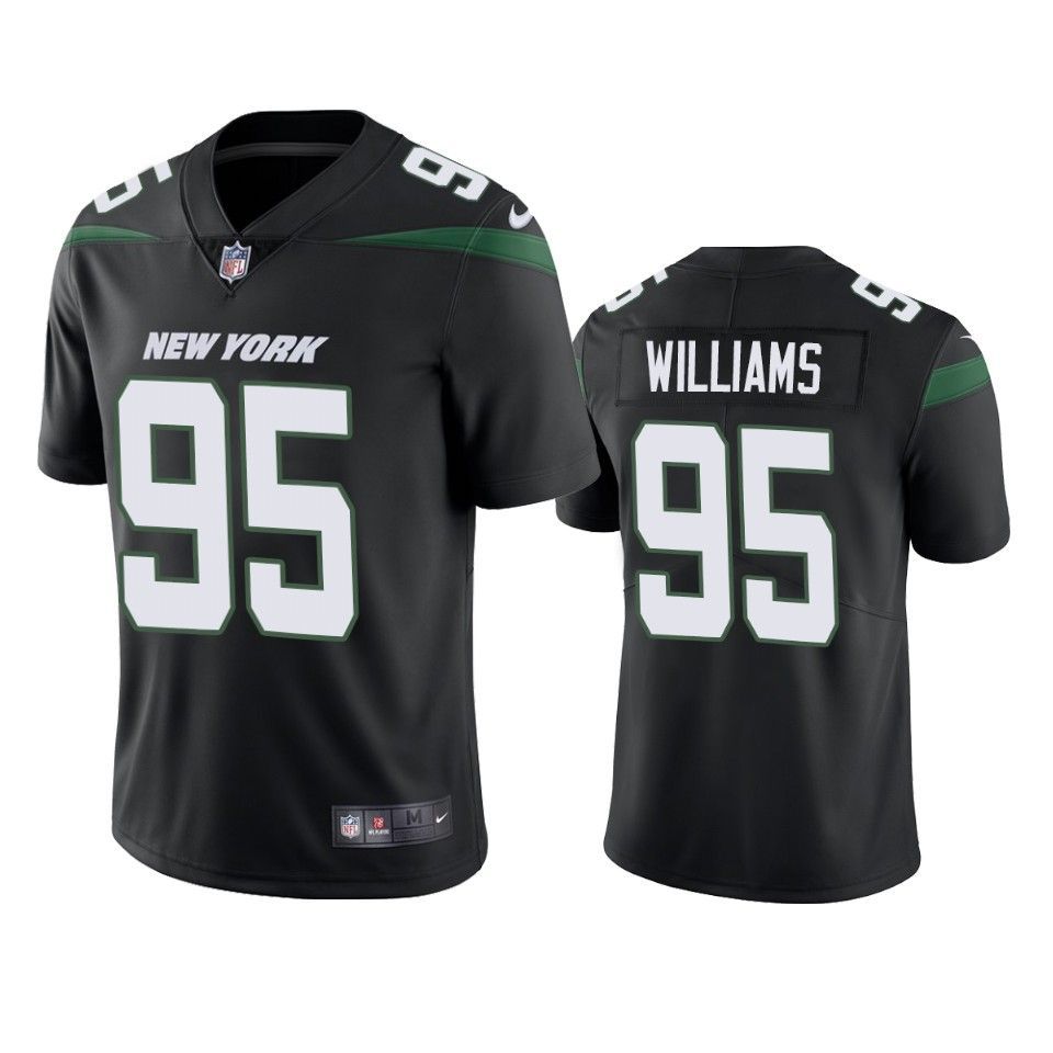 New York Jets Quinnen Williams 2019 Nfl Draft Black Vapor Limited Jersey