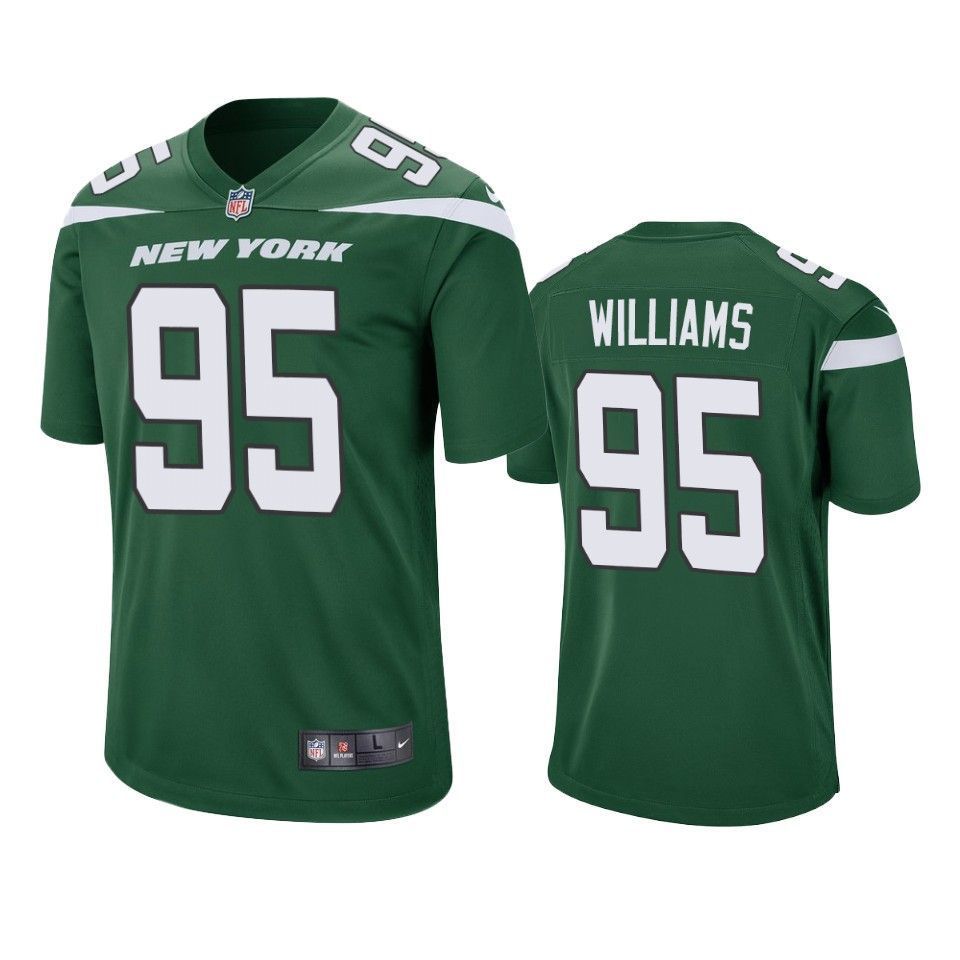 New York Jets Quinnen Williams 2019 Nfl Draft Green Game Jersey