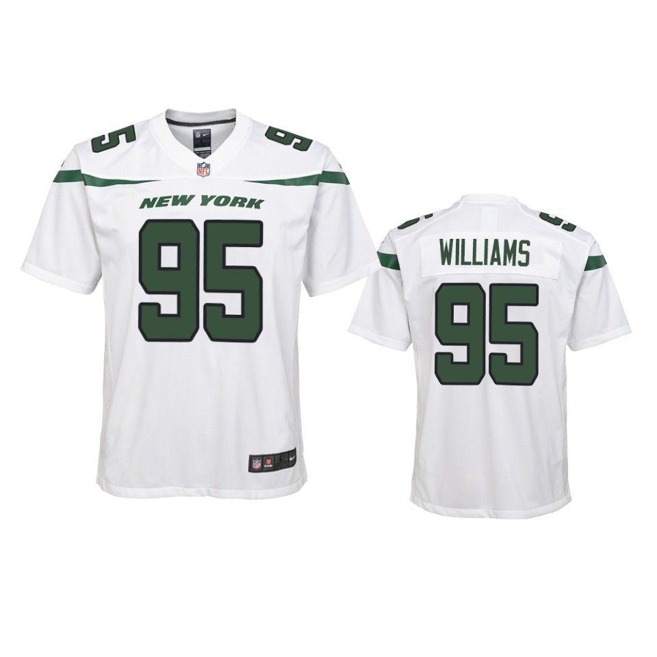 New York Jets Quinnen Williams 2019 Nfl Draft White Game Youth Jersey