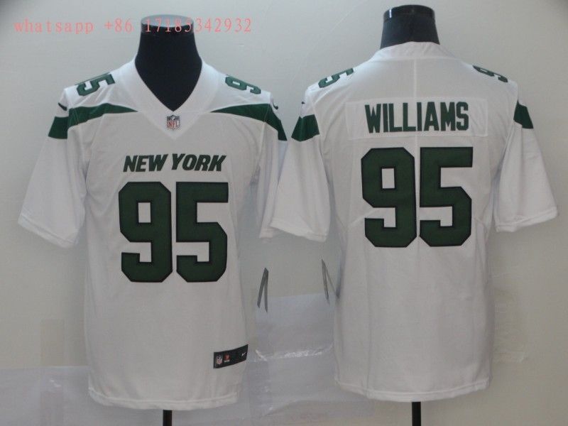 New York Jets Quinnen Williams 95 Nfl 2020 White Jersey Jersey
