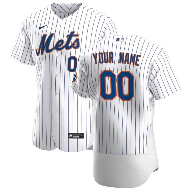 New York Mets 2020 Mlb Personalized Custom White Custom Jersey