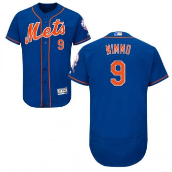New York Mets 9 Brandon Nimmo Blue Flexbase Authentic Collection Stitched Mlb Jersey