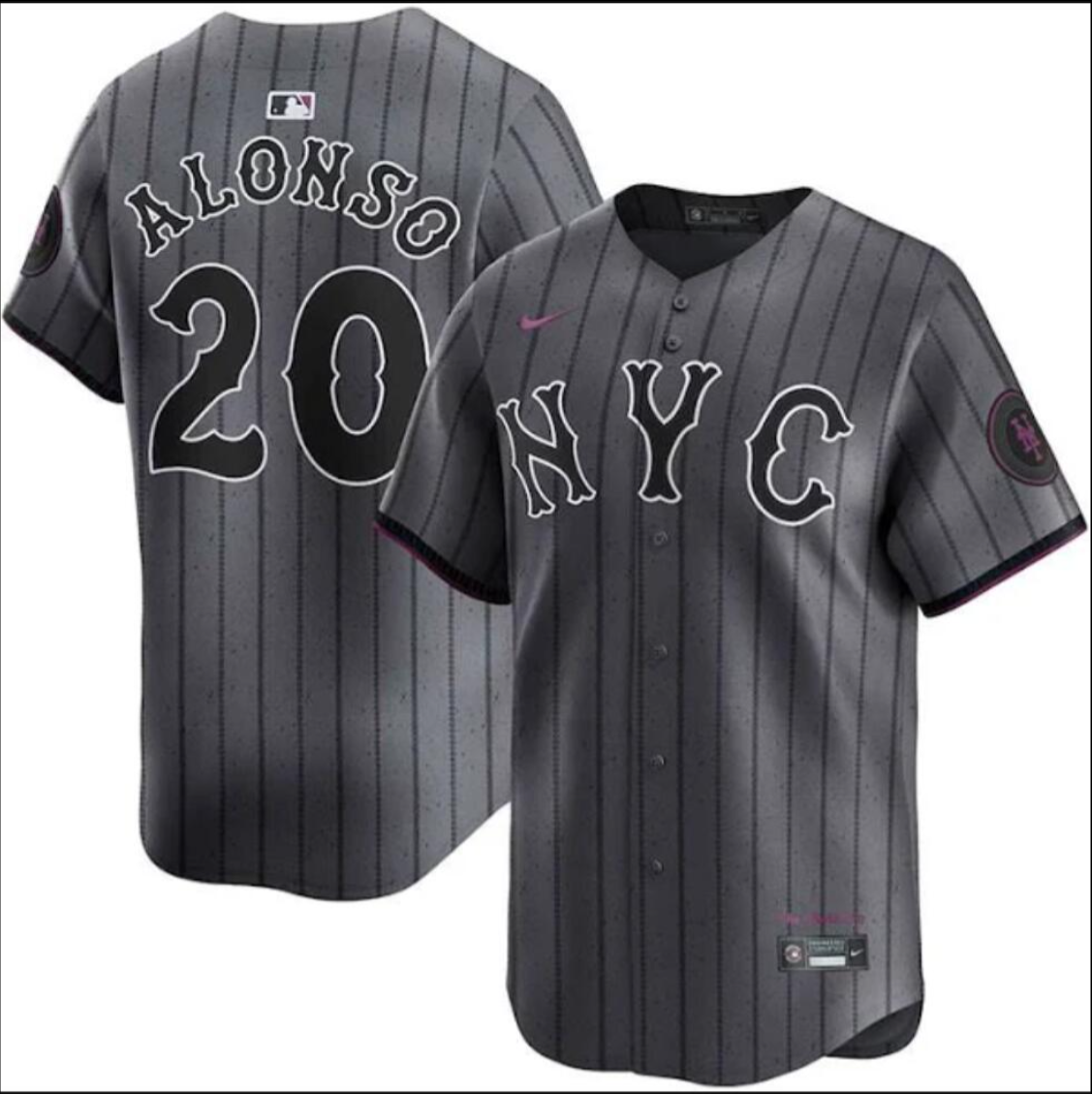 New York Mets #20 Pete Alonso Jersey Stitched Grey Alternate