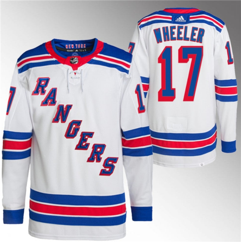 New York Rangers 17 Blake Wheeler White Stitched Jersey