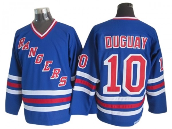 New York Rangers #10 Ron Duguay Heroes of Hockey Alumni CCM Jersey Blue