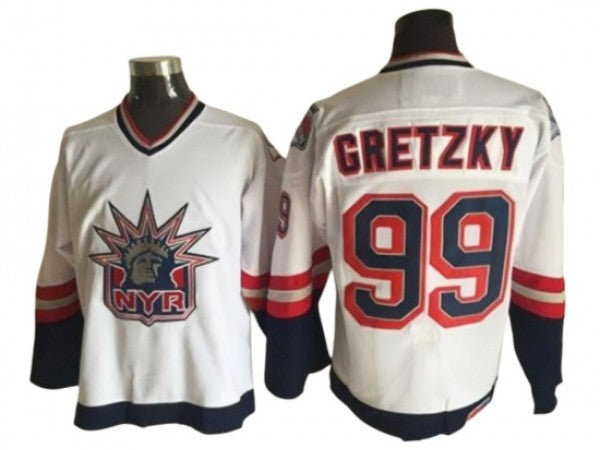 New York Rangers #99 Wayne Gretzky 1998 Vintage CCM Jersey White