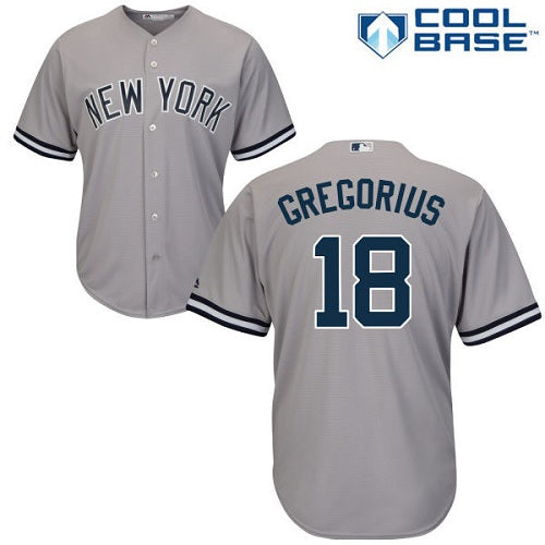 New York Yankees 18 Didi Gregorius Grey New Cool Base Stitched Mlb Jersey