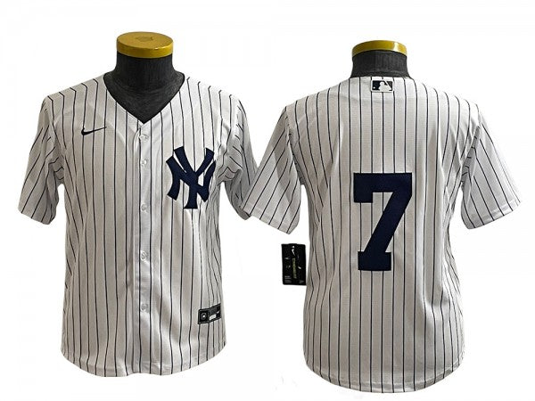 New York Yankees #7 Mickey Mantle Home Limit Jersey White