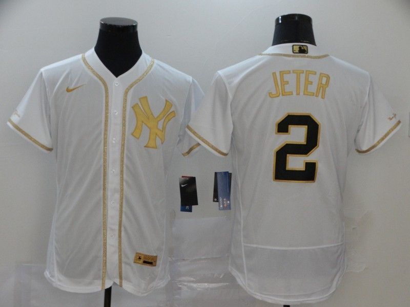 New York Yankees Derek Jeter 2 2020 Mlb White Jersey5dan4o6hv2_72
