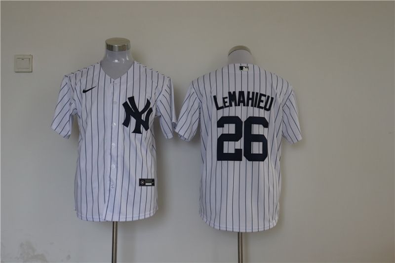 New York Yankees Dj Lemahieu 26 2020 Mlb White Jersey