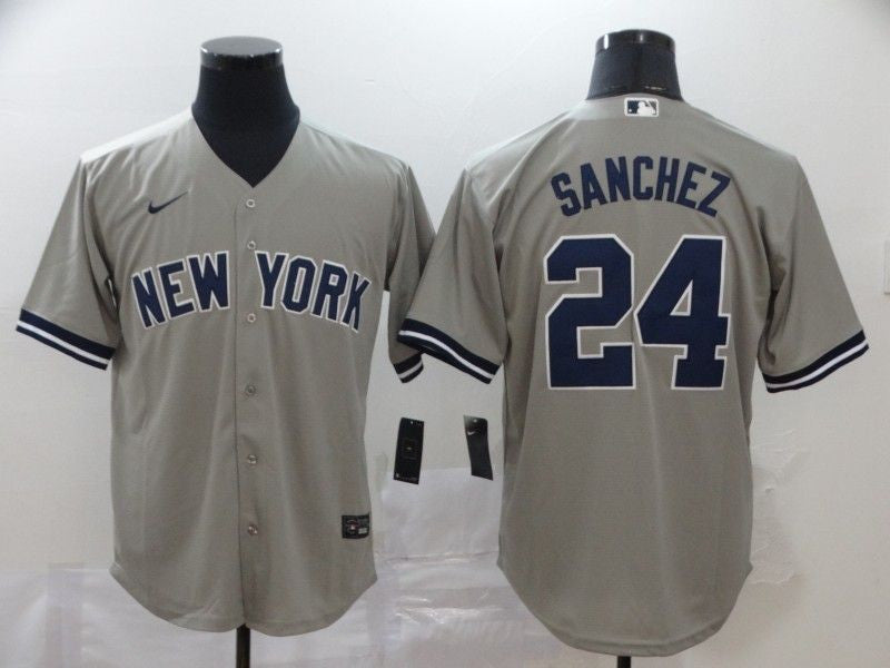 New York Yankees Gary Sanchez 24 2020 Mlb Grey Jersey
