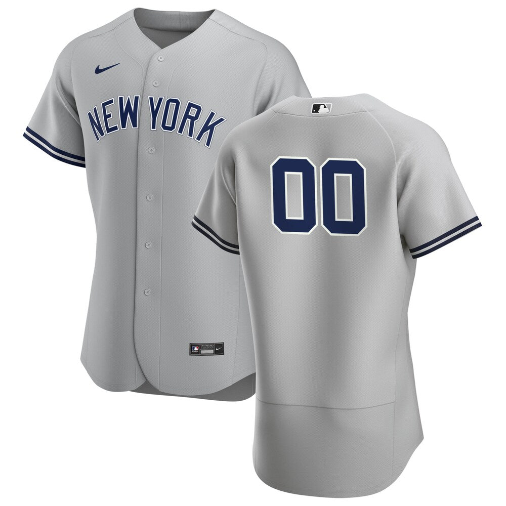 New York Yankees Nike 2020 Road Custom Jersey Gray