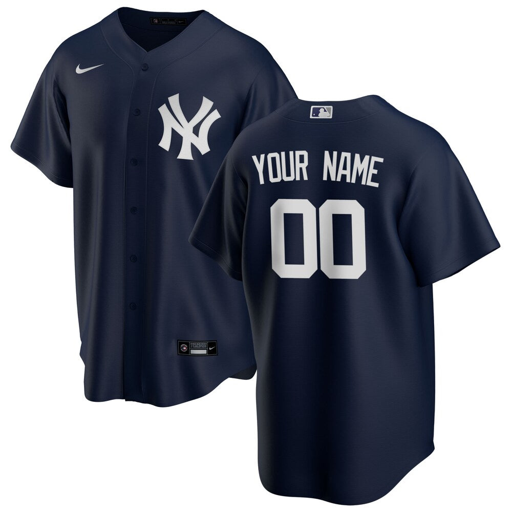New York Yankees Nike Alternate 2020 Custom Jersey Navy