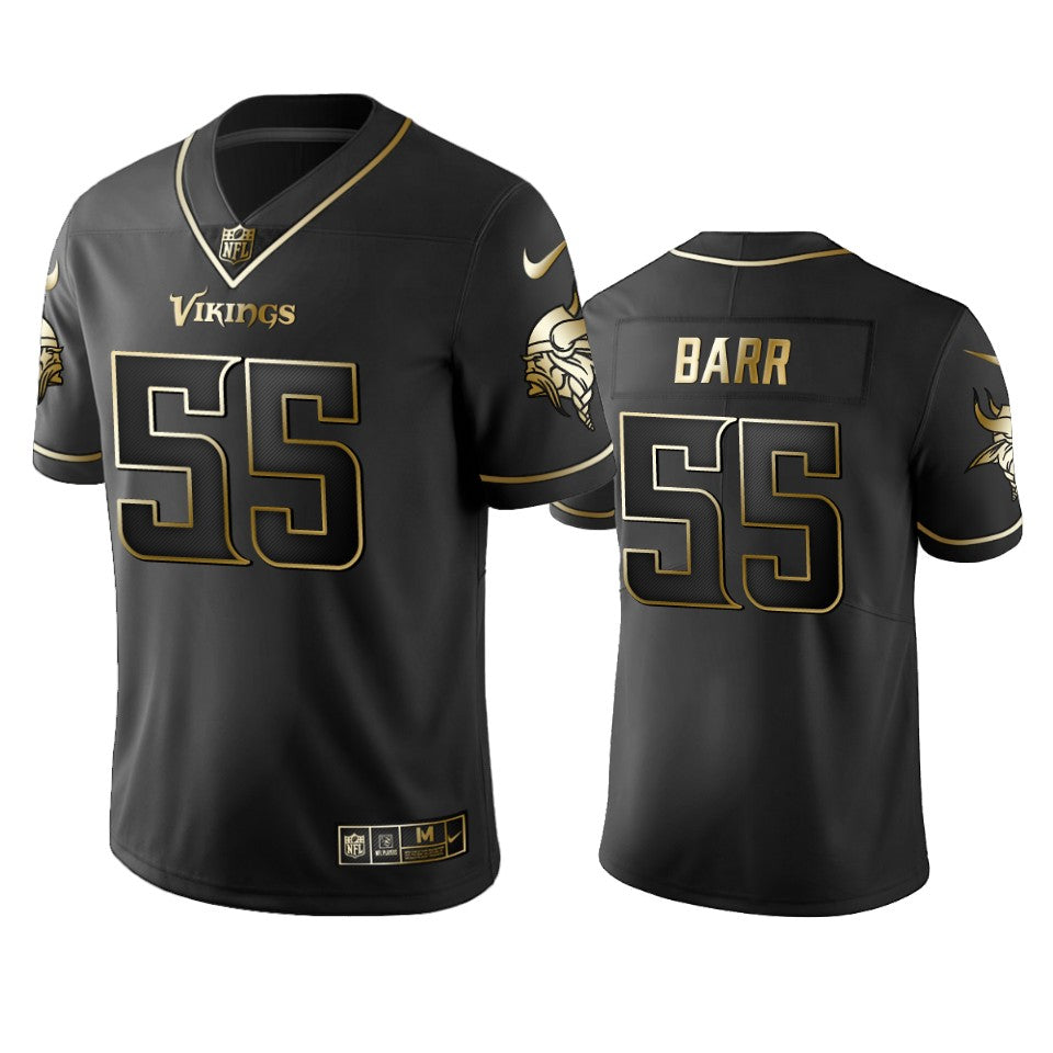 Nfl 100 Commercial Anthony Barr Minnesota Vikings Black Golden Edition Vapor Untouchable Limited Jersey Mens