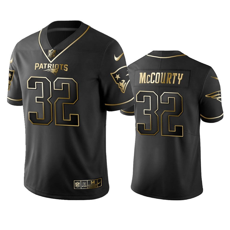 Nfl 100 Commercial Devin Mccourty New England Patriots Black Golden Edition Vapor Untouchable Limited Jersey Mens