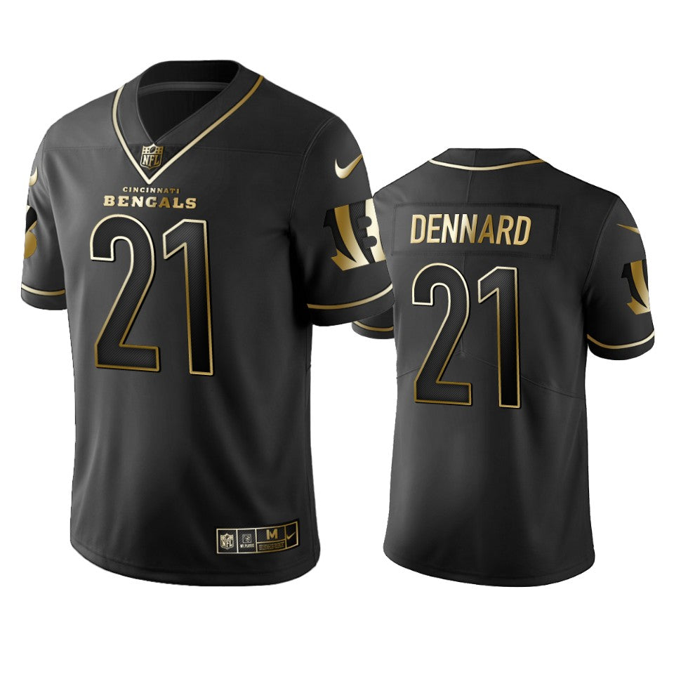 Nfl 100 Darqueze Dennard Cincinnati Bengals Black Golden Edition Vapor Untouchable Limited Jersey Mens
