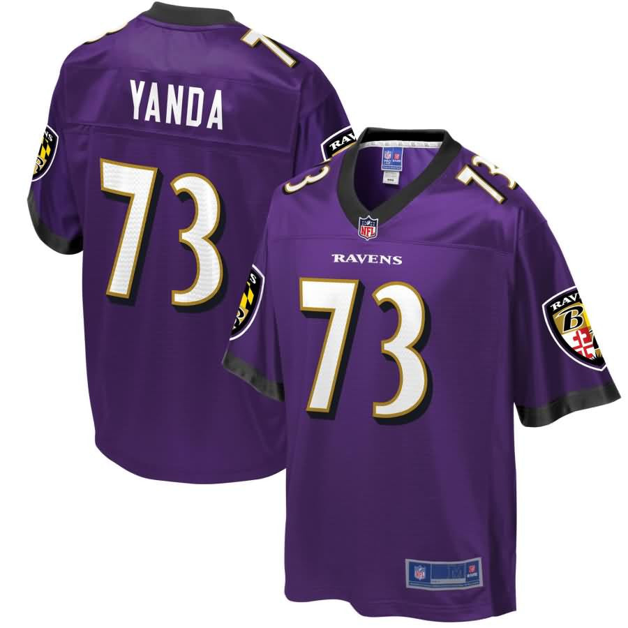 Nfl Pro Line Mens Baltimore Ravens Marshal Yanda Team Color Jersey