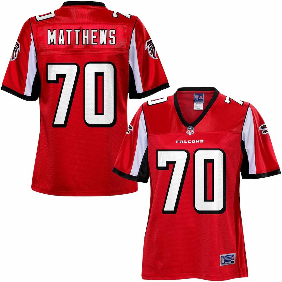 Nfl Pro Line Womens Atlanta Falcons Jake Matthews Team Color Jersey