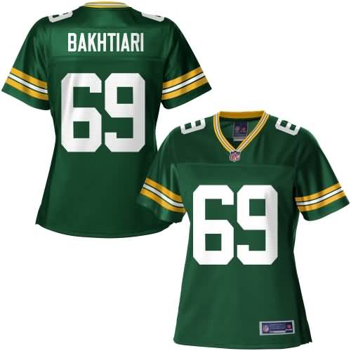 Nfl Pro Line Womens Green Bay Packers David Bakhtiari Team Color Jersey