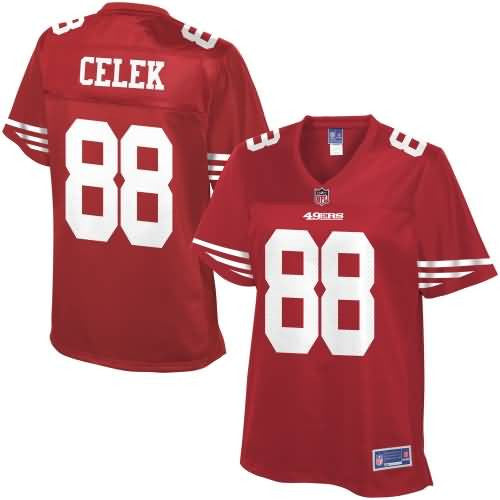 Nfl Pro Line Womens San Francisco 49ers Garrett Celek Team Color Jersey