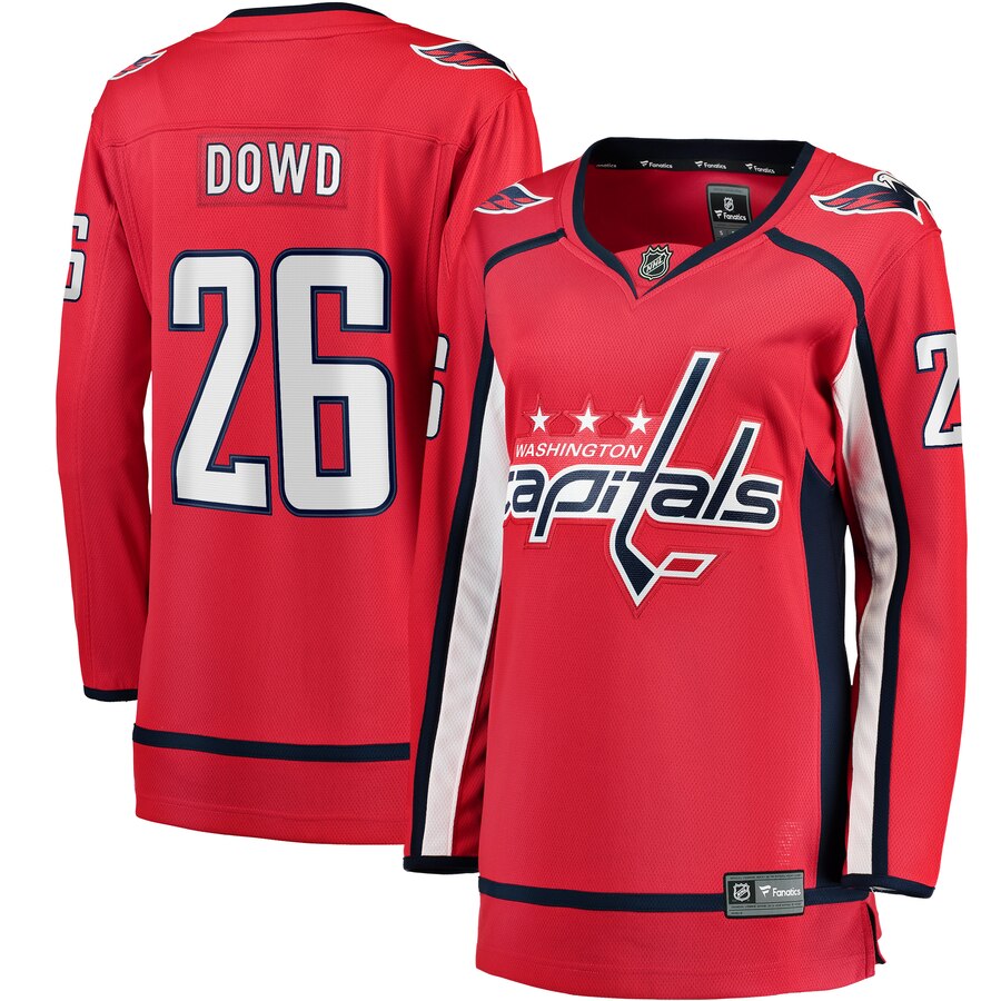Nic Dowd Washington Capitals Fanatics Branded Womens Home Breakaway Player Jersey Red