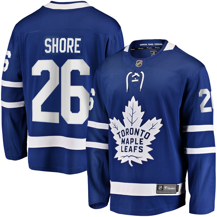 Nicholas Shore Toronto Maple Leafs Fanatics Branded Replica Player Jersey Blue