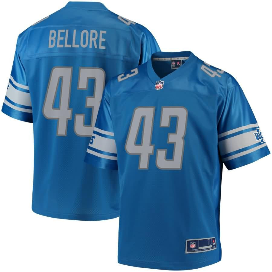 Nick Bellore Detroit Lions Nfl Pro Line Team Color Player Jersey Blue