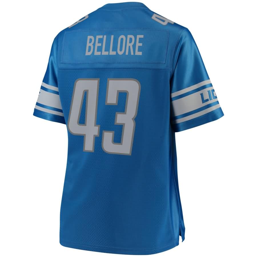 Nick Bellore Detroit Lions Nfl Pro Line Womens Team Color Player Jersey Blue