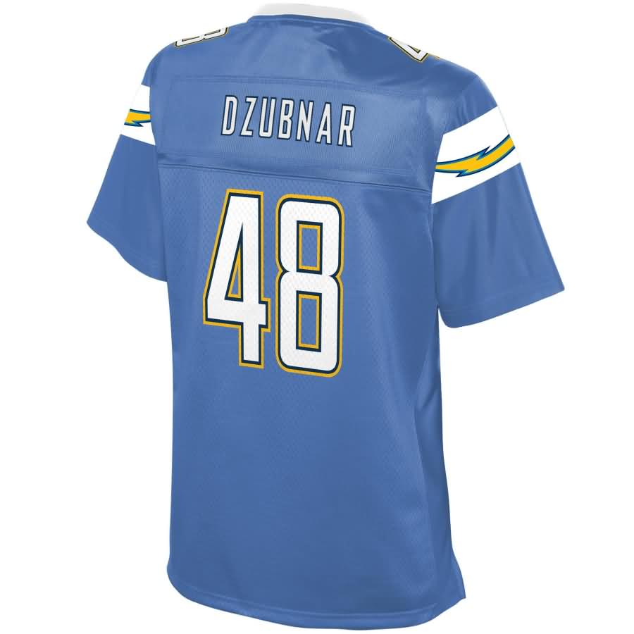 Nick Dzubnar Los Angeles Chargers Nfl Pro Line Womens Alternate Player Jersey Powder Blue